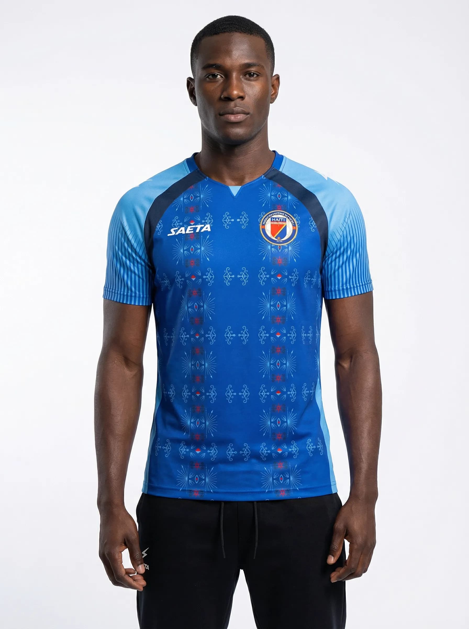 Haiti World Cup 2026 Jersey - Model Front View