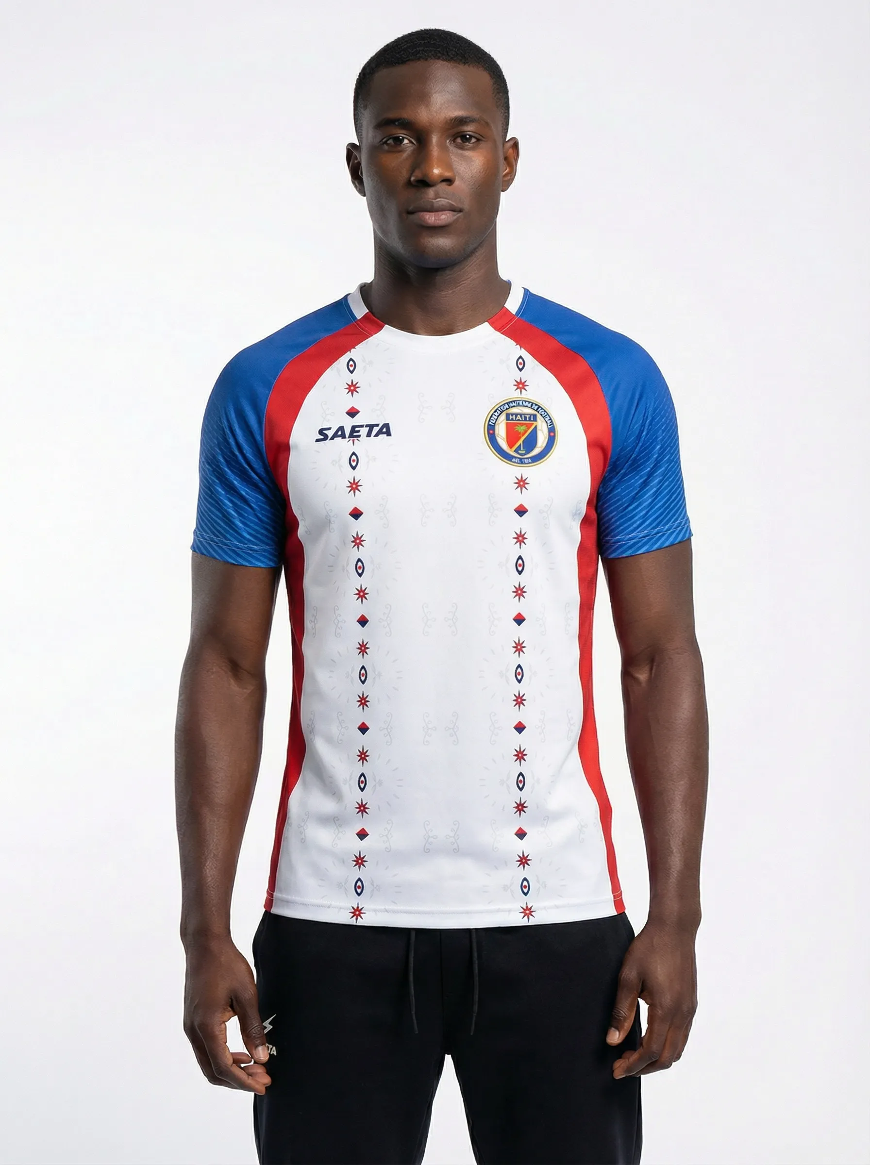 Haiti World Cup 2026 White Jersey - Model Front View